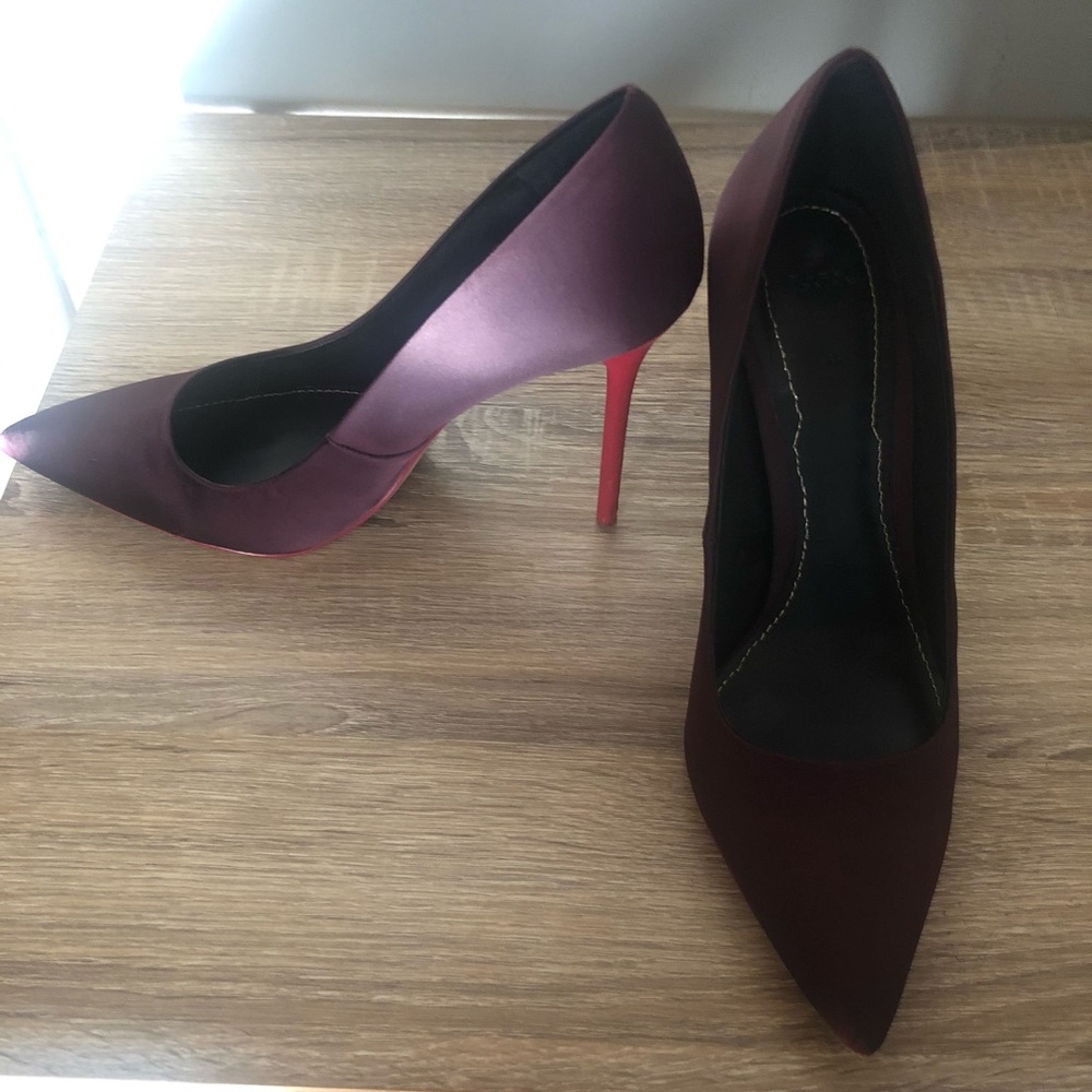Zara satin heels